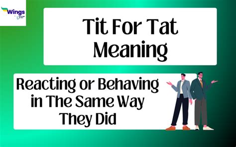 tit for tat synonyms|TIT FOR TAT Synonyms .